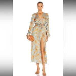 Alexis Botana Maxi Slit Dress in Winter Garden Sz Small